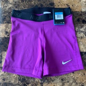 NWT Nike Pro 5” Purple Shorts